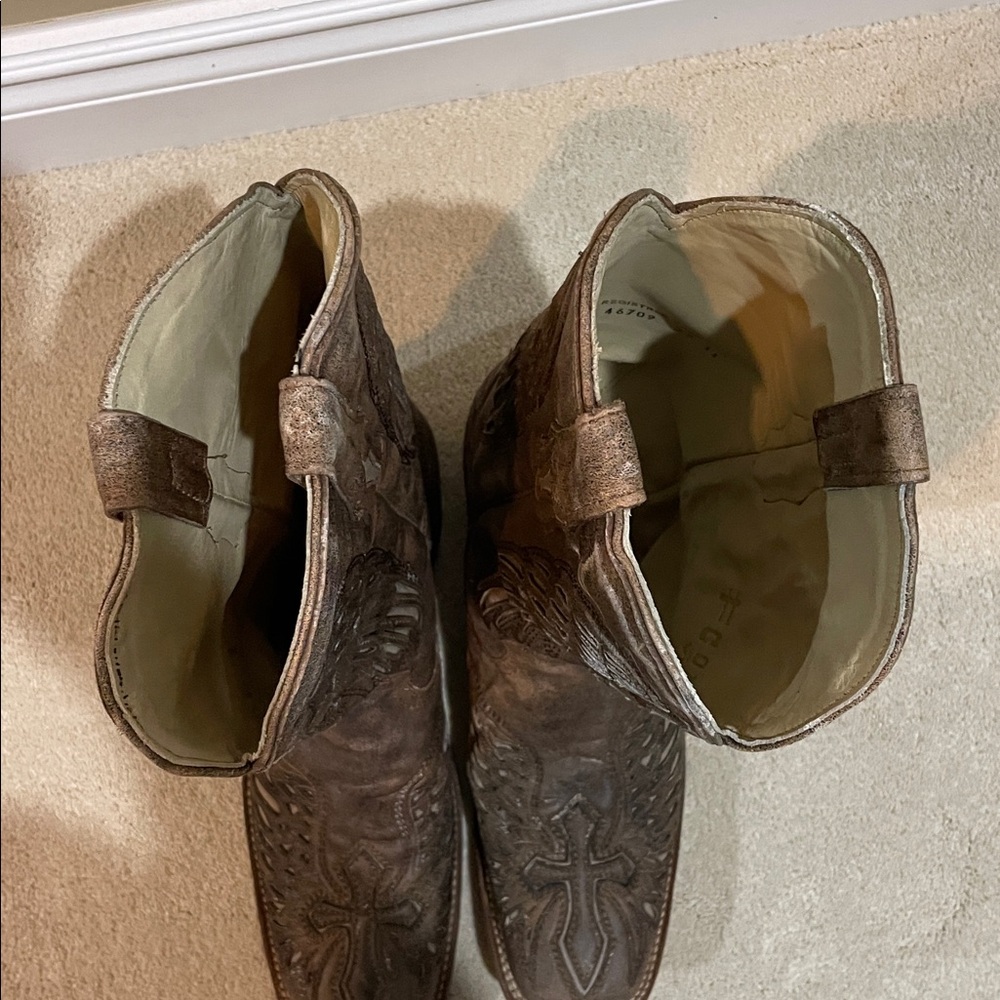 Brown Western Cowboy Boots - Picture 9 of 10